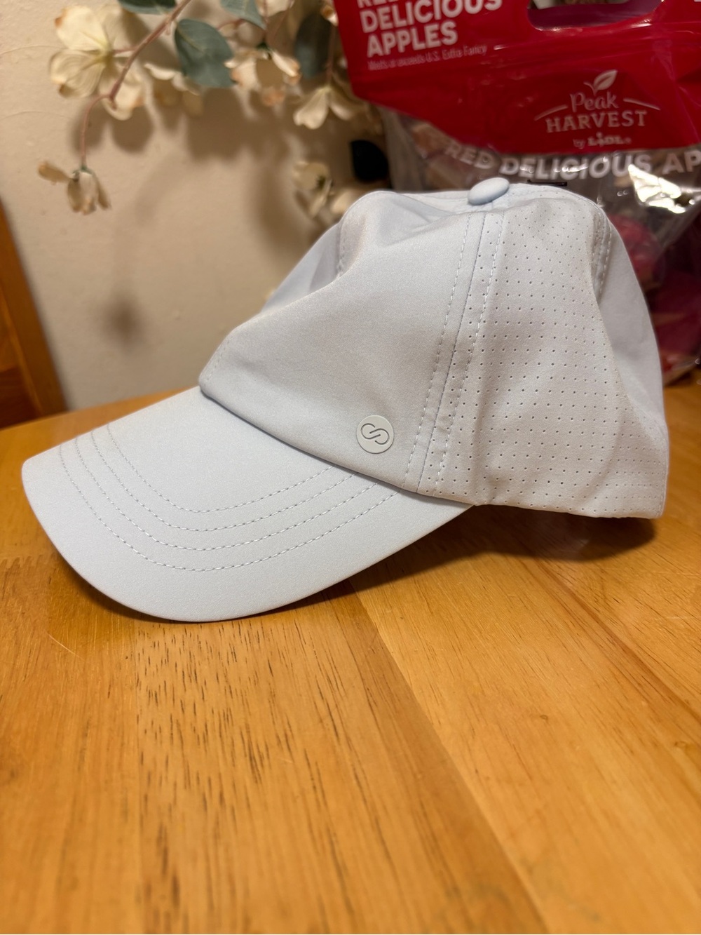Calia Women’s Ponytail Cap in Pale Blue, elastic crossback, One size, BNWT, $28